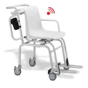 BASCULA DIGITAL SILLA 360 CON RUEDAS PIERNERAS 300kg SECA 954