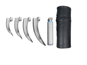 ESTUCHE DE LARINGOSCOPIO MCINTOSH 4 HOJAS LUZ ESTANDAR (1,2,3,4) H.P. H2-690