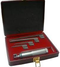 ESTUCHE DE LARINGOSCOPIO MILLER 4 HOJAS FIBRA OPTICA (1,2,3,4) H2-693