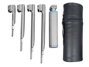 ESTUCHE DE LARINGOSCOPIO MILLER 4 HOJAS LUZ ESTANDAR (1,2,3,4) H.P. H2-691