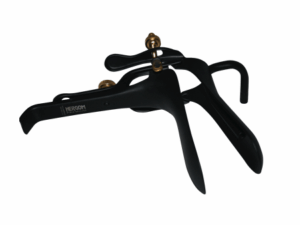 Espejo vaginal mediano teflonado negro para laser con extractor de humo 8-232-8