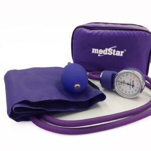 ESFIGMOMANOMETRO ANEROIDE MEDSTAR FULL MORADO SLI-HS-20A-F MORADO