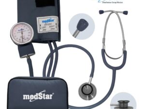 BAUMANOMETRO ANEROIDE KIT GRIS CON ESTETO DOBLE CAMPANA SLI-HS-50B-F Gris