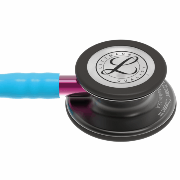 ESTETOSCOPIO LITTMANN CLASSIC III ADULTO TURQUESA SMOKE RI5872 (2)