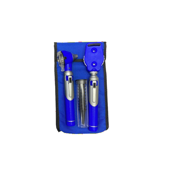 ESTUCHE DE OFTALMOSCOPIOS Y OTOSCOPIO MEDSTAR AZUL SWZ-34.09.049-A
