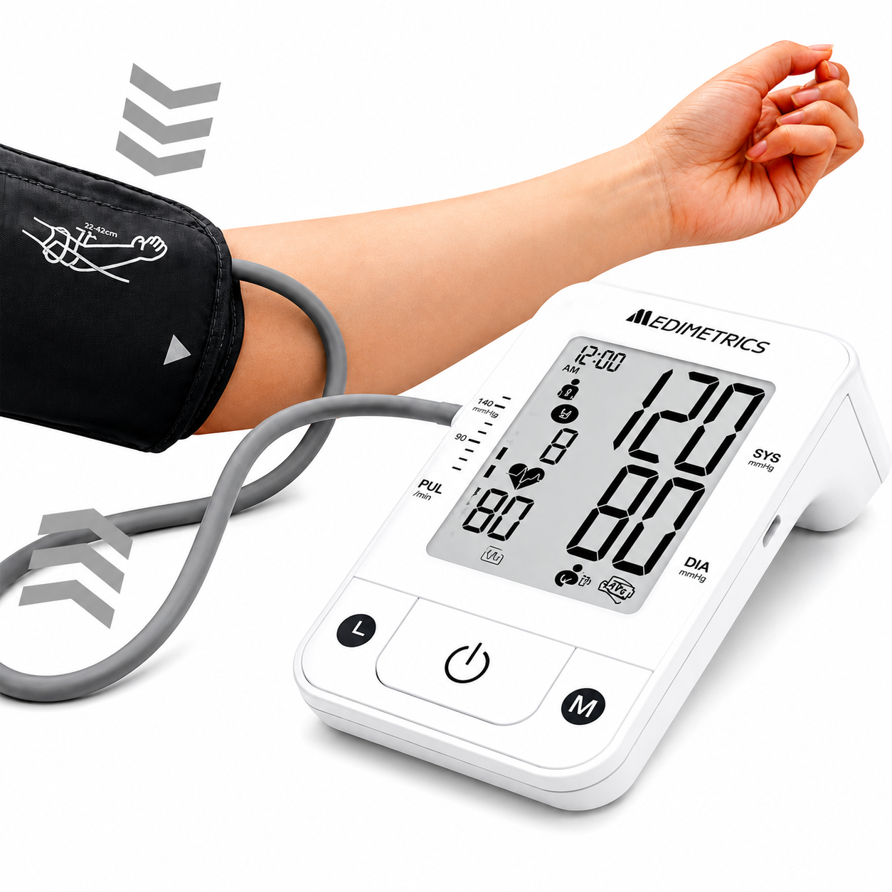 BAUMANÓMETRO DIGITAL DE BRAZO MEDIMETRICS MDC-3H