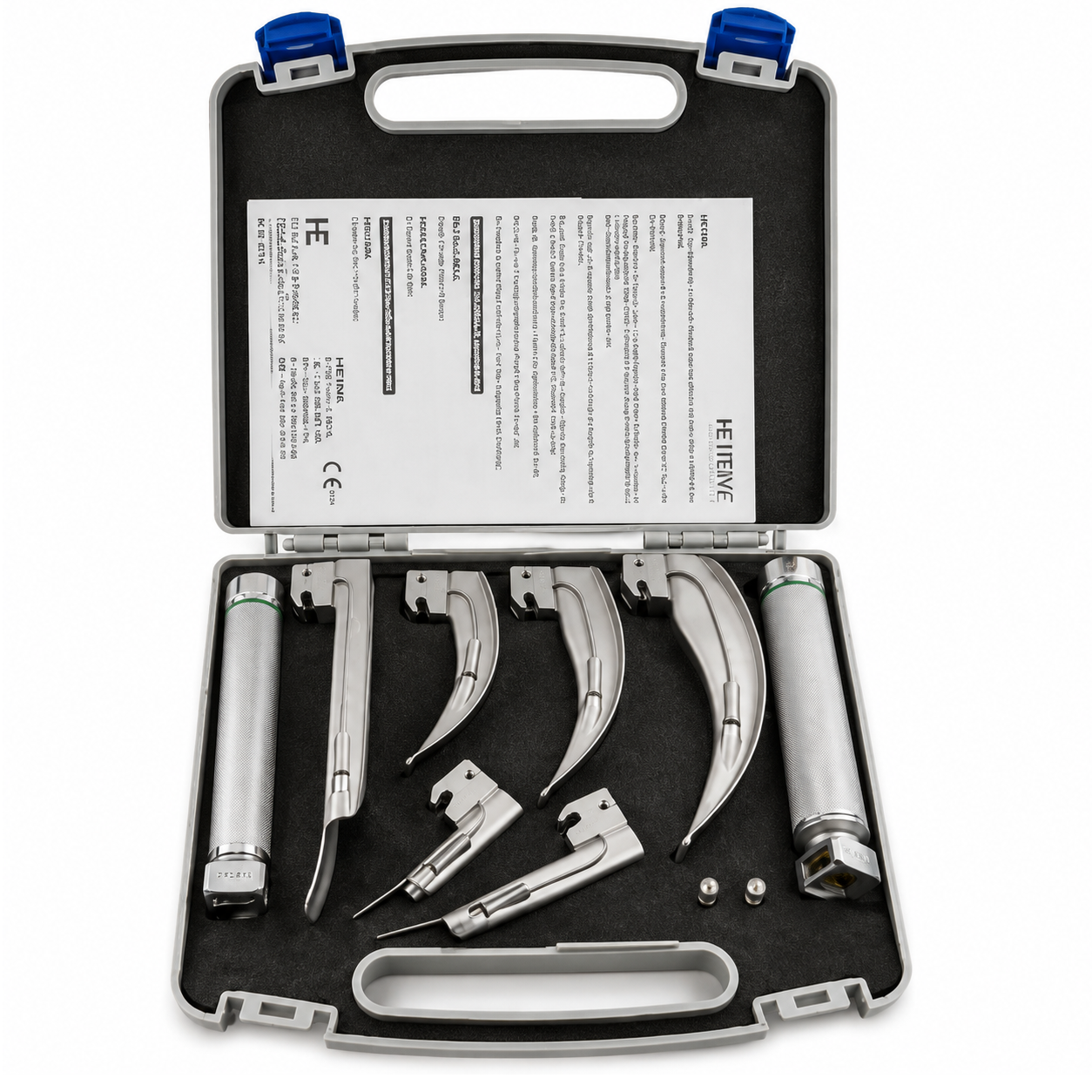 ESTUCHE DE LARINGOSCOPIO HEMCO COMBIMED CON 6 HOJAS