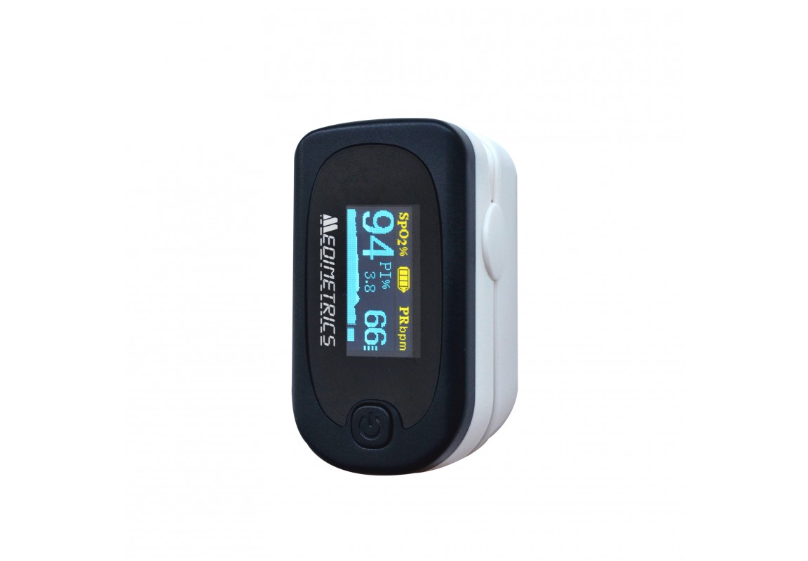 OXÍMETRO DIGITAL DE DEDO OLED MEDIMETRICS FS20A