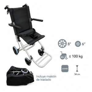 SILLA DE TRASLADO DE ALUMINIO PORTÁTIL SPEEDY SP9000